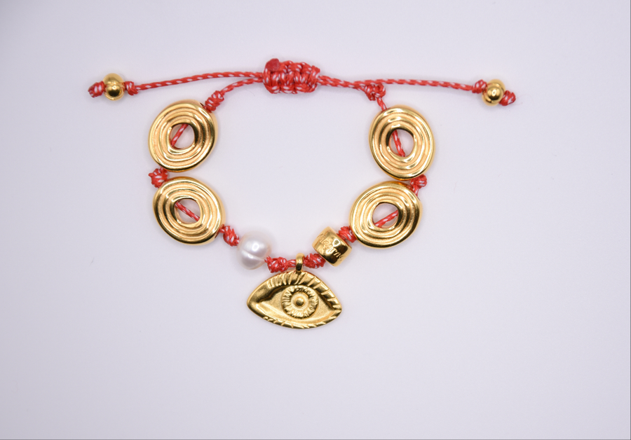 Spiral eye martaki bracelet