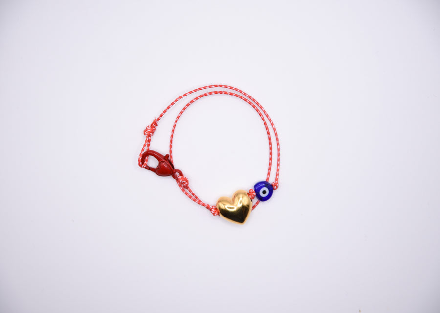 Heart plain martaki bracelet